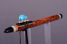 Brazilian Rosewood Burl Native American Flute, Minor, Mid G-4, #I31L (1)